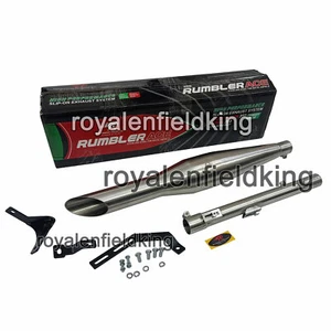 Adapté Pour Royal Enfield " R S Silencieux Échappement Mat " Neuf Classique - Photo 1/5