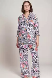 Johnny Was The Carly Long PJ Sleep Set MS8224-ZX Plus Size - Picture 1 of 9
