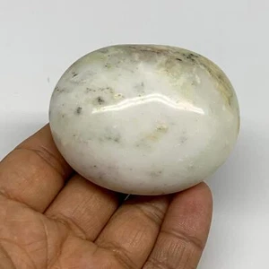 109.7g, 2.4"x1.9"x1.2", Dendrite Opal Palm-Stone Reiki Energy Crystal, B27835 - Picture 1 of 12