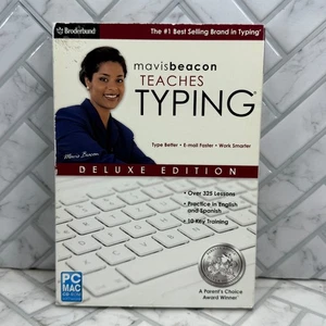Mavis Beacon Teaches Typing Deluxe Edition PC/Mac CD-ROM Broderbund 2012 SEALED - Picture 1 of 7