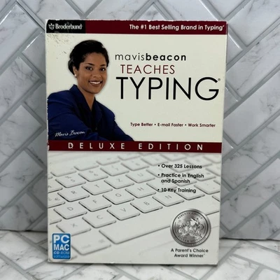 Mavis Beacon Teaches Typing Deluxe Edition PC/Mac CD-ROM Broderbund 2012 SEALED - Image 1 of 4