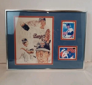 Nolan Ryan Autographed All Time Strike Out King Framed Signed Baseball Cards - Picture 1 of 7