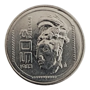 Clash die error in 50 Centavos Pakal the Mayan Ruler of Ancient Palenque - Picture 1 of 7