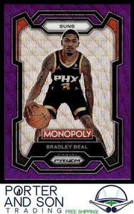 Bradley Beal Purple Wave Color Match 2023-24 Panini Prizm Monopoly #71 Suns - Picture 1 of 2