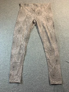 City Streets Leggings Women's Medium Gray Spider Web Print Skinny Leg Halloween - Picture 1 of 13
