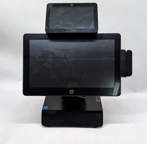 HP RP2 Retail System 2030 POS Touchscreen AIO Computer w/ Adapter Stand & MSR - Picture 1 of 8