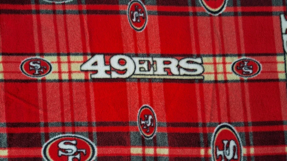 JO-ANN JOANN FABRIC Licensed Sports Team Fleece fabric by the yard San Francisco 49ers