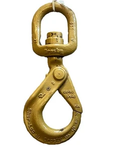 Crosby S-13326 3/8" Shur-Loc drehbarer Haken 1004422 Grade 80, 4/5 mit Lager NEU - Bild 1 von 5