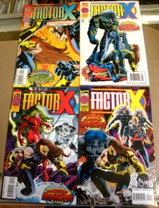Age of Apocalypse Marvel 1995 tutti e 4 i numeri FACTOR-X 1 chiave 2 3 4 quasi nuovi - Foto 1 di 8