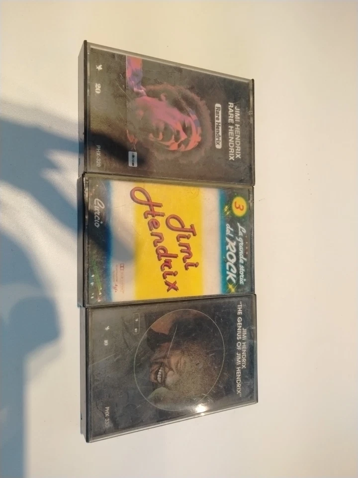 Jimi Hendrix Cassette Lot of 3 –Rare Hendrick-The Genius Of JH- La Grande Storia Foto 1 de 3