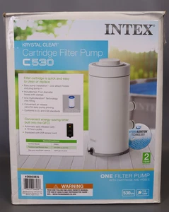 Intex Recreation 8304735 14.1 in. 530 gal Krystal Clear Above Ground Filter Pump - Picture 1 of 5