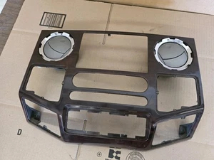 08-10 F250 F350 WOODGRAIN CENTER DASH BEZEL BC34-2504302-E - Picture 1 of 3