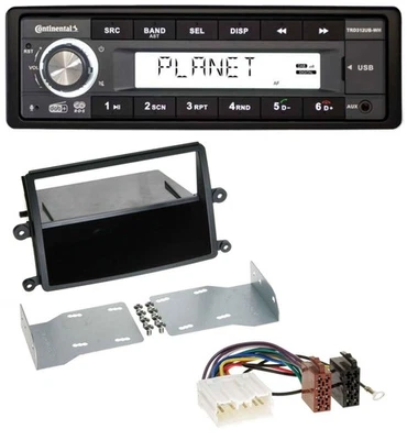 Continental USB 1DIN AUX DAB MP3 Autoradio für Mitsubishi L200 (KAOT, ab 2006) - Bild 1 von 4