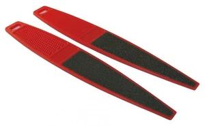 Dual Sided Pedicure Red Foot File 180/240 Grit Beauty Salon Spa Quality Files - Picture 1 of 2