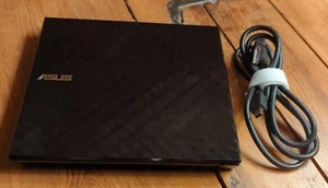 Asus External Slim DVD-RW Drive USB 8X Burner SDRW-08D2S-U Black Working - Picture 1 of 4