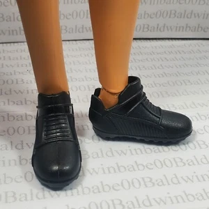 KS B~ ZAPATOS SE ADAPTAN A KEN HECHOS PARA MOVER MUÑECA ESTÁNDAR NEGRO IMITACIÓN ENCAJE ZAPATILLAS TENIS - Imagen 1 de 9