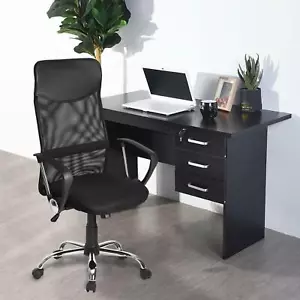 PU High Back Executive Mesh Office Chair Computer Breathable Lumbar Swivel Lift - Picture 1 of 10