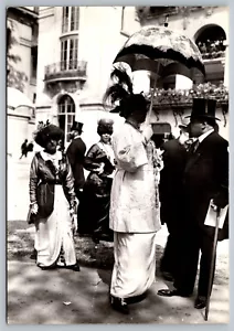 Cartolina Leleganza De Lepoque Ombrello in Pizzo Parigi 1900 Riproduzione Foto 6x4" - Foto 1 di 1
