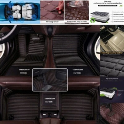 For Volvo All Models Car Floor Mats Custom Auto Liner Carpets Waterproof Pocket - Imagem 1 de 4