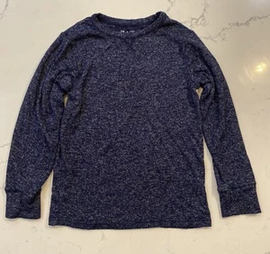 Childrens Place Boys Long Sleeve Shirt Sweater Size 5/6 Blue White Warm Soft - Picture 1 of 6
