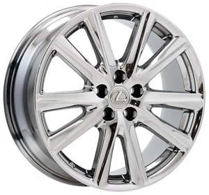 19" Lexus GS350 GS450 F-Sport Bright Chrome wheel rim Factory OEM 19" 74296 - Picture 1 of 7