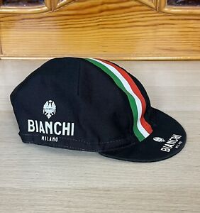 Bianchi Milano Cycling Cap Men’s One Size Black Italia Lightweight Bike Bib Top