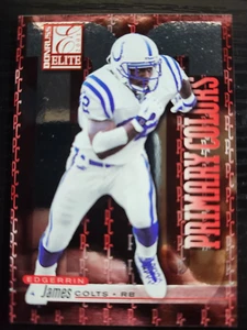 2001 Donruss Elite Edgerrin James Primar Colors Red /975 #PC-2 Colts - Foto 1 di 2