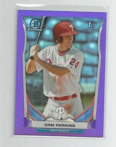 2014 Bowman Cromo CAM PERKINS Viola Rifrattore 103/150 - Foto 1 di 1