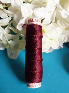 518BBIS Superb Coil Drawstring Silk " Calanda " Zwicky Burgundy N°456 - Picture 1 of 2