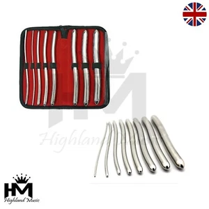 Instrumentos médicos de ginebra quirúrgicos 8 piezas dilatador Hegar sonidos uretrales uterinos - Imagen 1 de 3