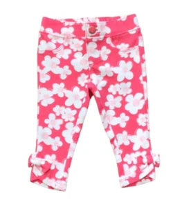 Gymboree Pretty Poppy Knit Pants Floral Ponte Style Floral Bow Sz 6-12 MON NWT - Picture 1 of 2