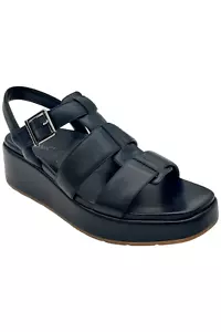 Vionic Leather Fisherman Wedges Delano - Picture 1 of 3