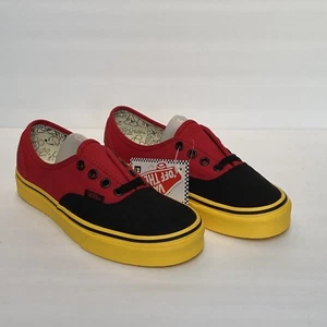 Vans Disney Mickey Mouse And Friends Red Yellow Black Women’s 5 Rare Shoe NEW - Picture 1 of 11
