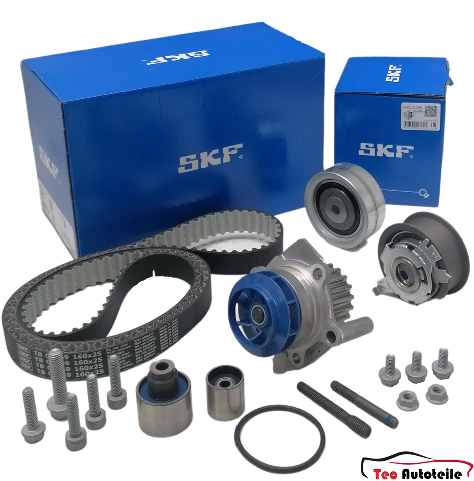SKF Wasserpumpe Zahnriemen Satz für Seat Exeo ST Leon Altea 04-22 Vkmc01148-2