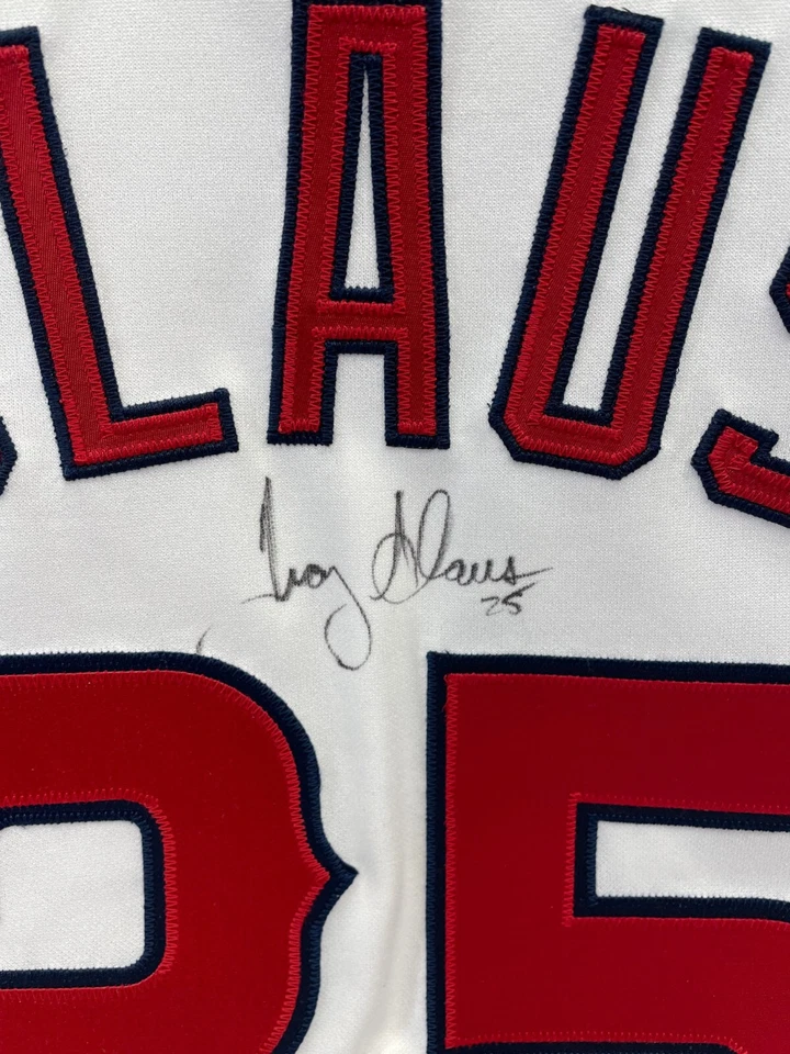 Anaheim Angels Majestic Button Front Troy Glaus Signed Jersey - Image 1 of 4