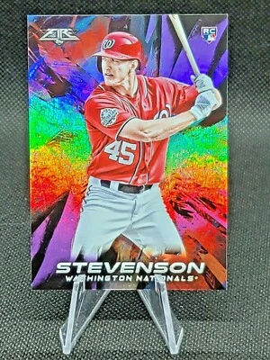2018 Topps Fire Purple #51 Andrew Stevenson 99/99 Washington Nationals - Image 1 of 2