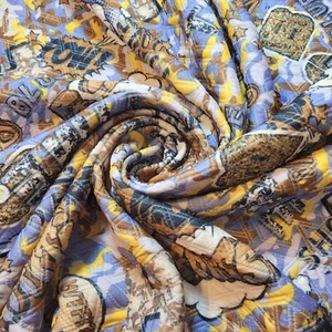 Comic Superhero Viscose Waffle Jersey Material Stretch Dress Craft Fabric 58" - Picture 1 of 3