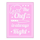 Pink Kitchen Metal Tin Plaque Sign House Gift Funny Home Bar Cafe Shop Signs M72