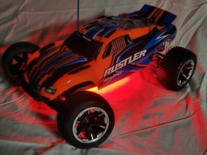 Traxxas Rustler / Bandit Version 2 (VXL / XL-5 / BL-2S ) LED underglow kit - RED - Picture 1 of 9