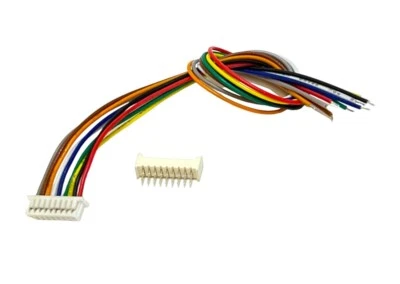 9-Pin 1.25mm Micro JST Female Connector with wire 15cm Male Straight Header x 10 - Image 1 of 4