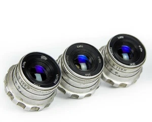 Soviet Lens INDUSTAR - 26M  f2.8/52 mm Copy Leica mount M39 Zorki FED RF - 3 pcs - Picture 1 of 6