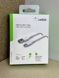 Belkin 2M USB-A to USB-C Charging Cable for Smartphones Charger Box 5 - Picture 1 of 2