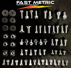 96 piezas KIT DE PERNOS DE PLÁSTICO KAWASAKI KX 125 250 250f 450f funda guardabarros asiento - Imagen 1 de 2