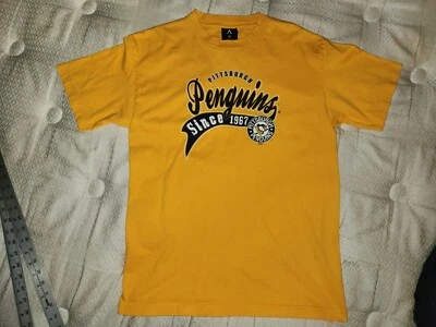 PITTSBURGH PENGUINS SINCE 1967 GOLD SHORT SLEEVED T-SHIRT MEDIUM - Image 1 of 4