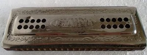 ARMÓNICA OLÍMPICA ALEMANA ANTIGUA VINTAGE HECHA EN RDA doble cara - Imagen 1 de 5