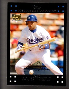 2007 Topps Update Red Back Los Angeles Dodgers Baseball Card #151 Tony Abreu