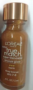 L'OREAL True Match Super-Blendable Bronze Glow Warm Deep Bronze W 6-7-8. - Picture 1 of 5