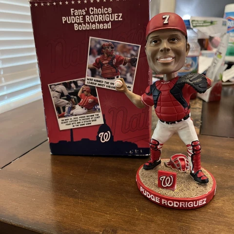 Washington Nationals Ivan Pudge Rodriguez Bobblehead. Stadium Giveaway on 8/2010 Cover