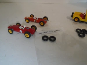 MATCHBOX 14MM O/D THICK BLACK PLASTIC TIRES #'S 19D,52B REAR, 49B, 72B. 1 PAIR - Picture 1 of 6