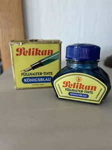 Pelikan * Tinten Glasflasche mit Schachtel * Günther Wagner - Bild 1 von 3